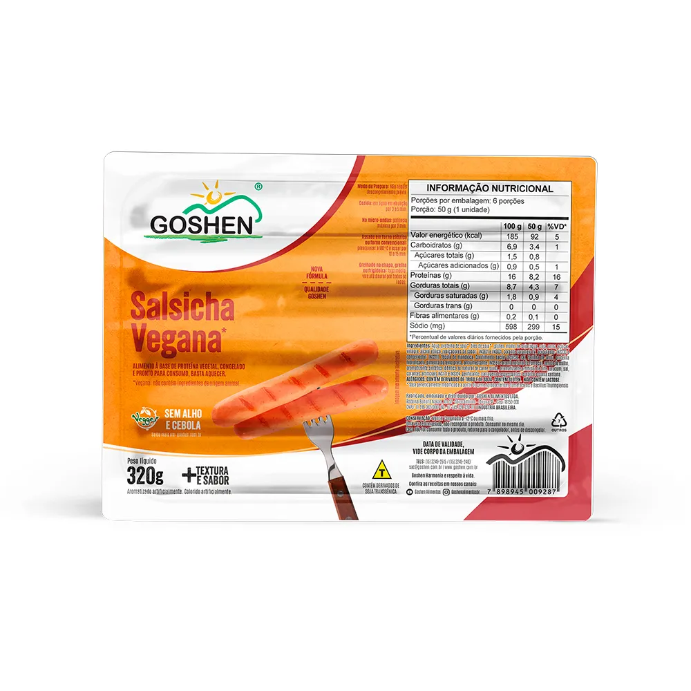 SALSICHA DE SOJA 320g